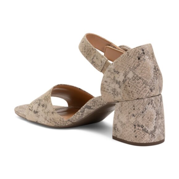 VIONIC Leather Chardonnay Comfort Heeled Sandals - Picture 2 of 3